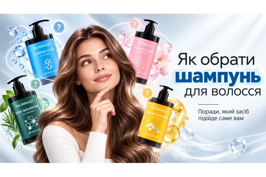 Як обрати шампунь для волосся: орієнтуємося на шкіру голови, стан волосся та щоденні потреби